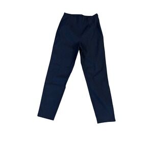 Time and Tru Womens High Rise Millennium Pull On Pants Dark Wash Navy Size 8